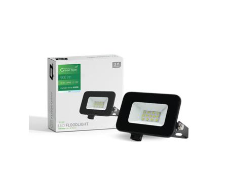 GREENTECH LED reflektor 10W 6500K 900lm IP65 (ALX-10BK)