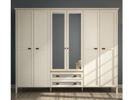 HANAH HOME Ormar u krem - sivoj boji FRN 21007