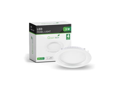 GREENTECH LED panel 3W 6500K (CX-R01-3CW)