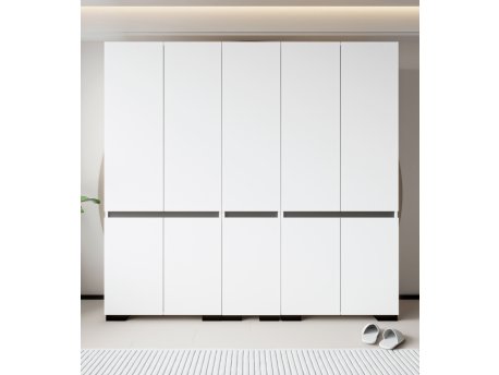 HANAH HOME Ormar Floransa 225 White Anthracite v2