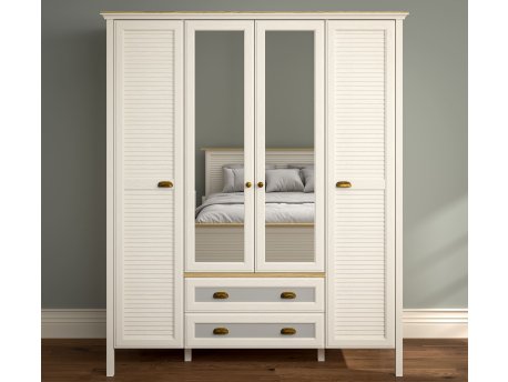 HANAH HOME Krem - hrast- sivi ormar FRN 21001