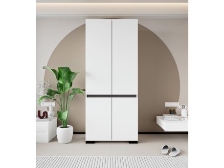HANAH HOME Ormar Floransa 90 White Anthracite v2