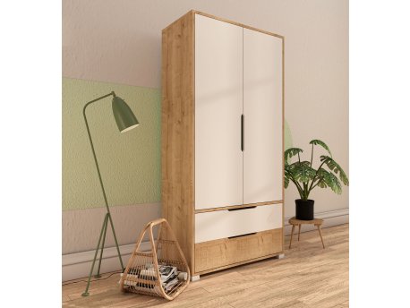 HANAH HOME Ormar Flora 90 Safir hrast Bela
