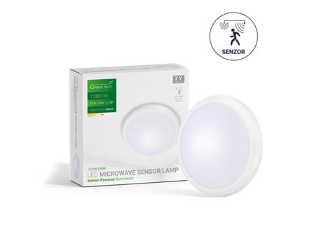 GREENTECH LED plafonjera sa senzorom 12W 4000K IK10 IP65 (CLS-706-12W-NW)