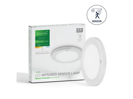 GREENTECH LED plafonjera sa senzorom 18W (ELS-802)
