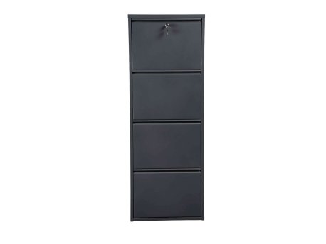 HANAH HOME Ormar za cipele Garda 4 Anthracite
