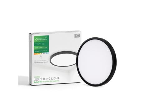 GREENTECH LED plafonjera 24W 5CCT (CNX-24W-BK)