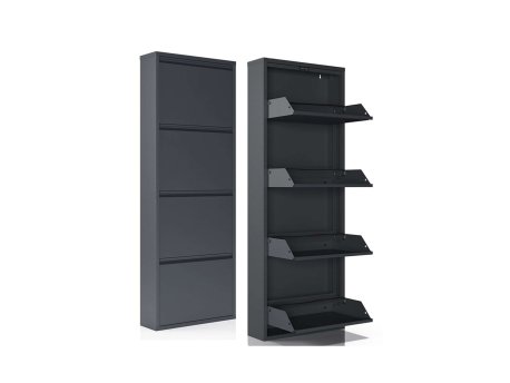 HANAH HOME Ormar za cipele Marino 4 Anthracite