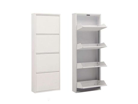 HANAH HOME Ormar za cipele Marino 4 White