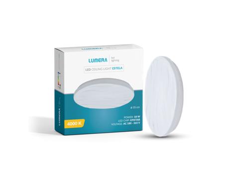LUMERA Estela LED plafonjera 18W 4000K
