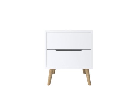 HANAH HOME Noćni ormarić Flora White