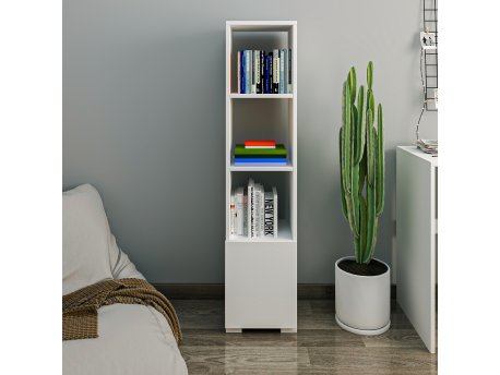 HANAH HOME Polica za knjige Kuzey White