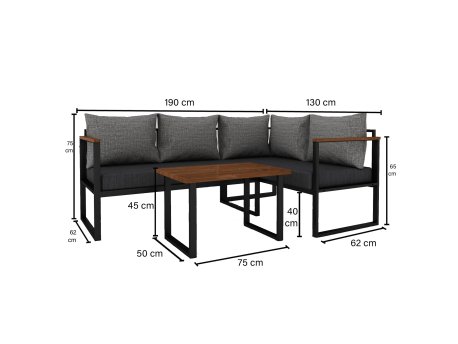 HANAH HOME Set baštenskog nameštaja CPT5516 190