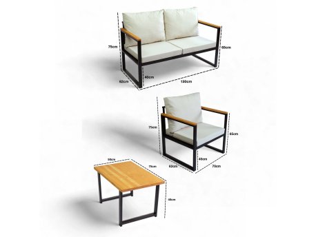HANAH HOME Set baštenskog nameštaja CPT5549 130