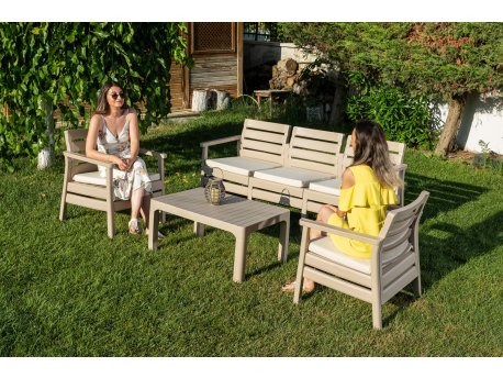 HANAH HOME Set baštenskog nameštaja Solemare 185 Desert Beige
