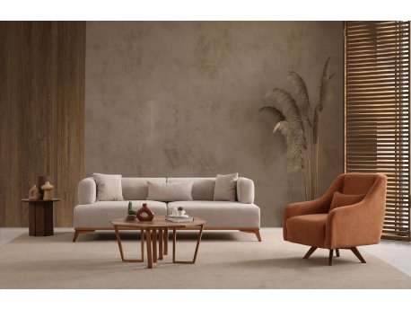Atelier del Sofa Sofa sa 3 sedišta Hera Cream