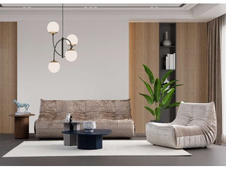 Atelier del Sofa Sofa sa 3 sedišta Bocek Cream