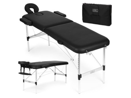 ModernHome Aluminijumski masažni i rehabilitacioni sto, 2-sekcioni, sklopivi u kofer + torba
