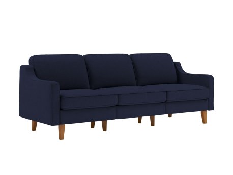Atelier del Sofa Sofa sa 3 sedišta Robin Extra 3 Night Blue Walnut
