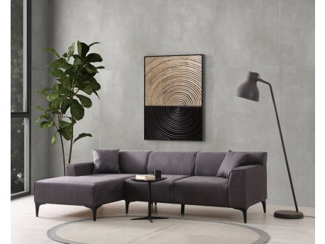 Atelier del Sofa Ugaona sofa New Petra L Corner Anthracite