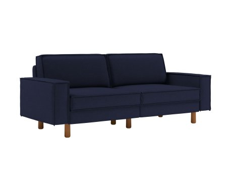 Atelier del Sofa Sofa sa 3 sedišta Sparrow 3 Night Blue Walnut