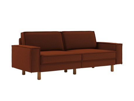 Atelier del Sofa Sofa sa 3 sedišta Sparrow 3 Tile Red Walnut