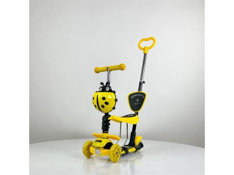 ARISTOM 652 Bubamara 5u1 Trotinet sa LED točkovima žuti