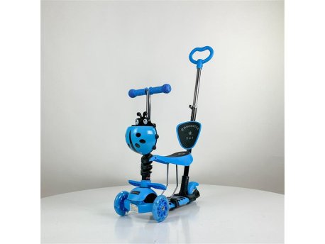 ARISTOM 652 Bubamara 5u1 Trotinet sa LED točkovima plavi
