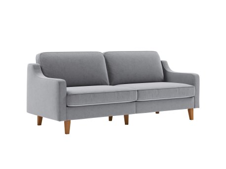 Atelier del Sofa Sofa sa 3 sedišta Robin 3 Fog Grey Walnut