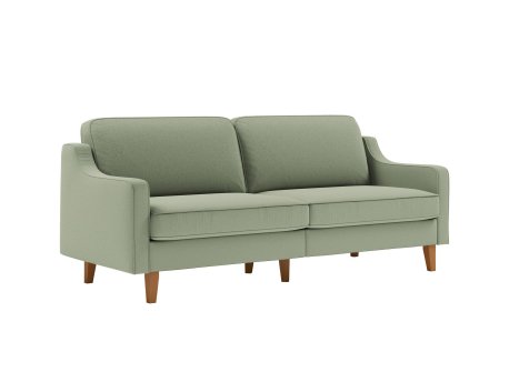 Atelier del Sofa Sofa sa 3 sedišta Robin 3 Sea Green Walnut