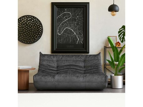 Atelier del Sofa 2-Seat Sofa Bocek Dark Grey