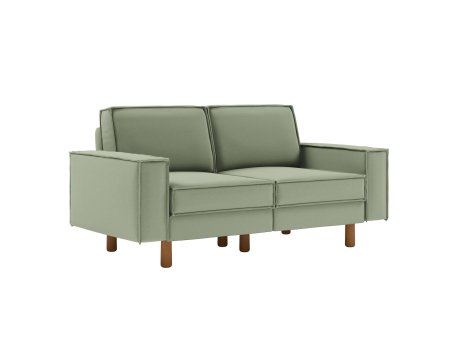Atelier del Sofa 2-Seat Sofa Sparrow 2 Sea Green Walnut