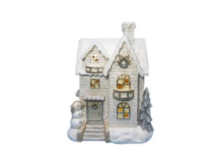 MILENIJUM Novogodišnji ukras Kućica sa svetlećim efektom 42/70232