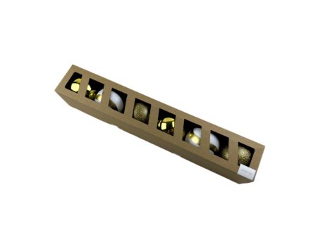 MILENIJUM Novogodišnji ukras Kugla 8cm 6/1 zlatna JC23SP-532 42/71607
