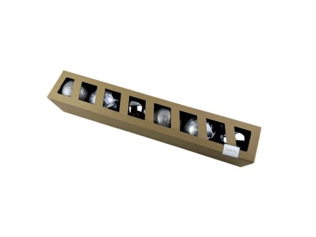 MILENIJUM Novogodišnji ukras Kugla 8cm 6/1 srebrna JC23SP-533 42/71608