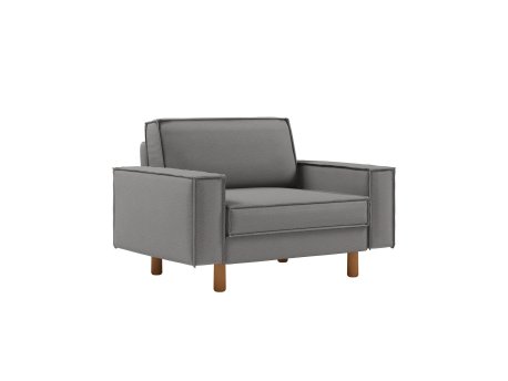 Atelier del Sofa 1-Seat Sofa - fotelja Sparrow Loveseat Obsidian Walnut