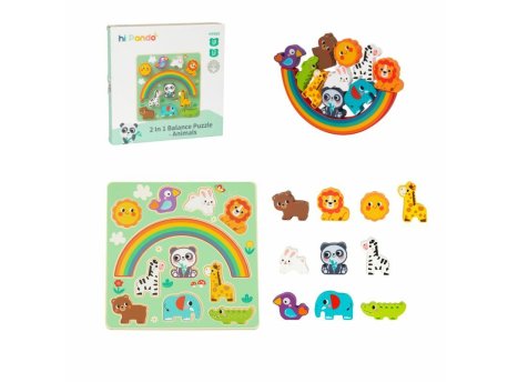 TOOKY TOY Drvena igra 2u1 Životinje HP095 107/52954