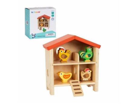 TOOKY TOY Drvena igračka Kućica za kokoške HP071 107/52725