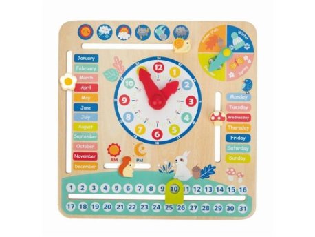 TOOKY TOY Drvena igračka Sat sa kalendarom TF329 107/72370