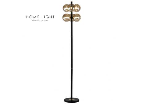HOME LIGHT PODNA LAMPA TALIA 15 6*G9 CRNA/BAKAR