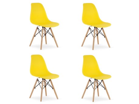 Bolzz OSAKA stolica žuta /Set 4 komada