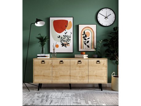 HANAH HOME Komoda Mirza Modern 180 Sapphire Oak