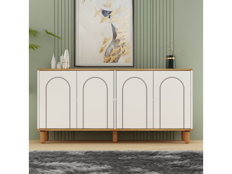 HANAH HOME Komoda Fayron Sapphire Oak White