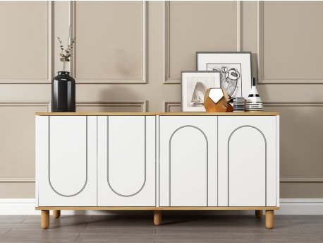 HANAH HOME Komoda Ravone Sapphire Oak White