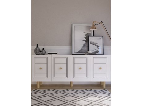 HANAH HOME Komoda Dario Bohem White