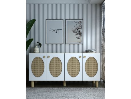 HANAH HOME Komoda Nef Sapphire Oak Hazeran