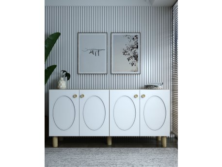 HANAH HOME Komoda Nef Sapphire Oak White