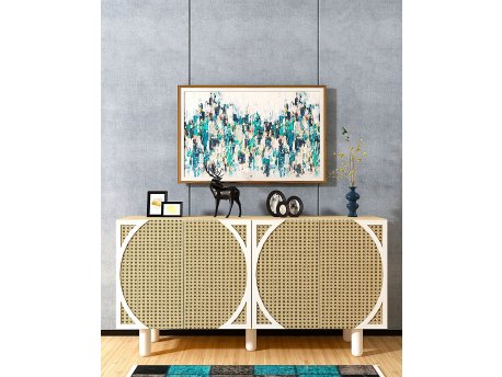 HANAH HOME Komoda Volde Sapphire Oak Hazeran