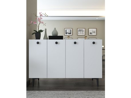 HANAH HOME Komoda Betty White Black