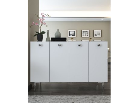 HANAH HOME Komoda Betty White Silver